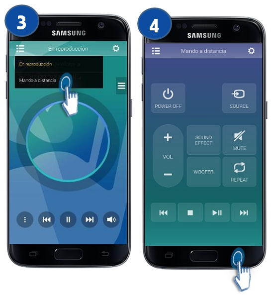 Barra de sonido/HWK450 ¿Cómo utilizar mi dispositivo como control