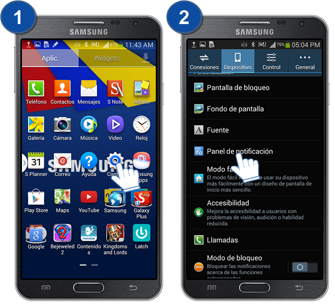 Galaxy Note3 Neo ¿Cómo editar el panel de ajustes rápidos? Samsung CO Galaxy Note3 Neo ¿Cómo editar el panel de ajustes rápidos? Samsung CO