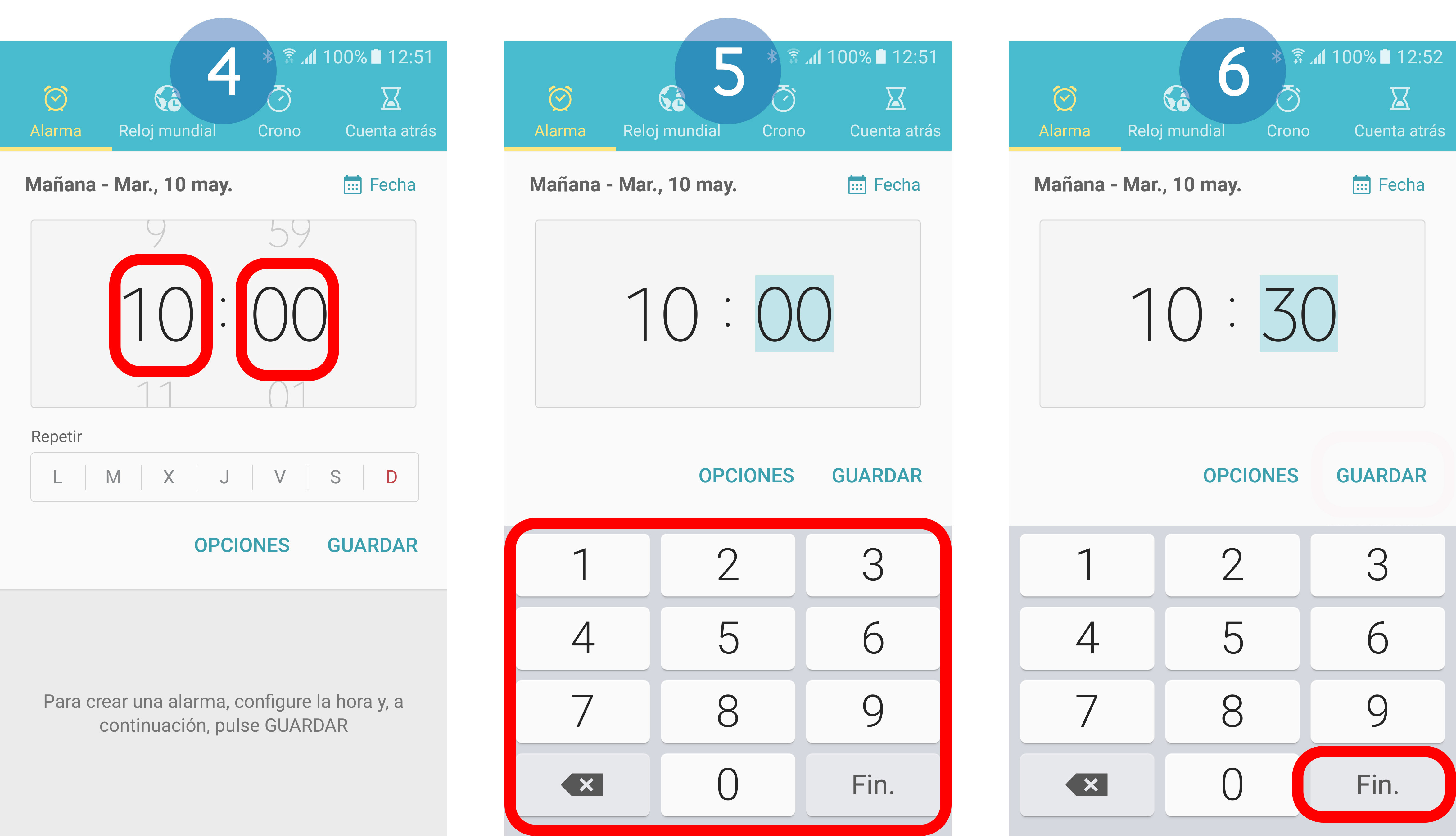 ¿Cómo configurar una alarma? Samsung Soporte PE