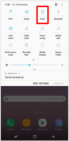 How to Switch On Torch/Flashlight in Samsung Smartphones (Hong-Kong ...