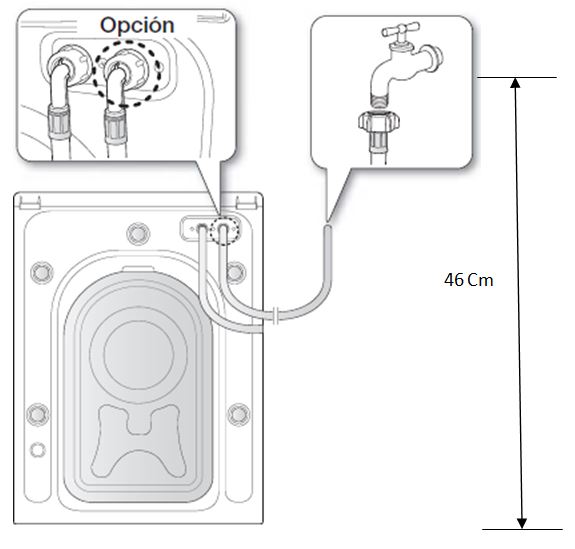 Recomendacion De La Altura De La Toma De Agua En Lavadoras De Carga Frontal Samsung Latinoamerica