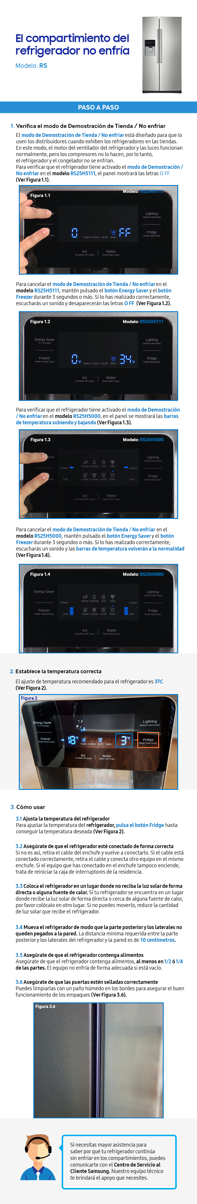 El Compartimento Del Refrigerador No Enfria Samsung Latinoamerica