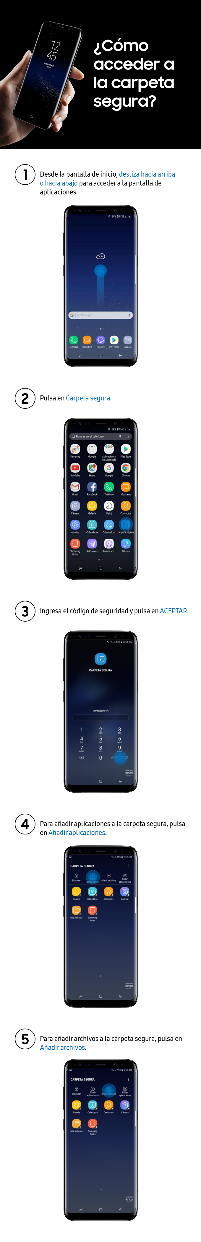 Como Acceder A La Carpeta Segura Soporte Samsung Latinoamerica