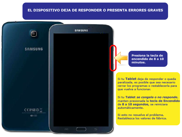 Mi tablet dejo de responder y presenta errores | Soporte Samsung  Latinoamérica