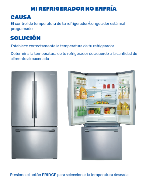 Mi Refrigerador No Enfria Control De Temperatura Mal Ajustado Samsung Mexico