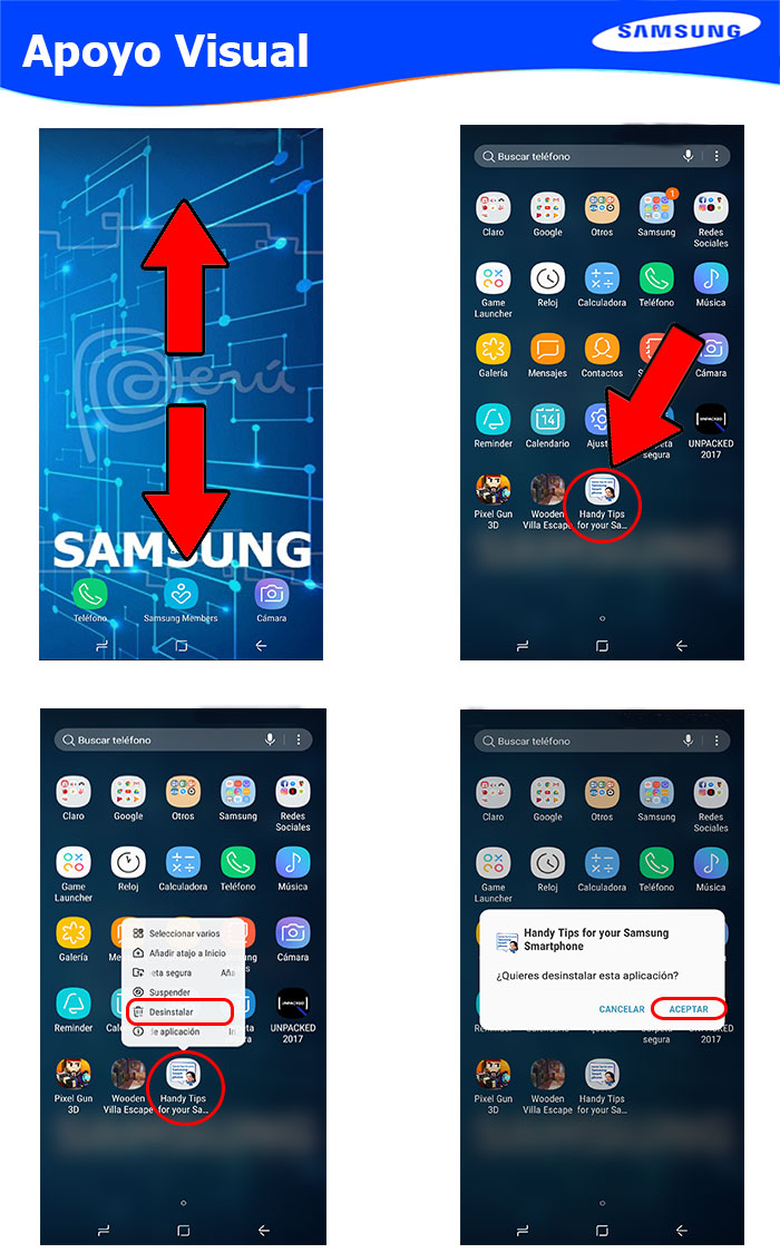 Cómo Desinstalar Unas Apps Samsung Soporte Pe 9835