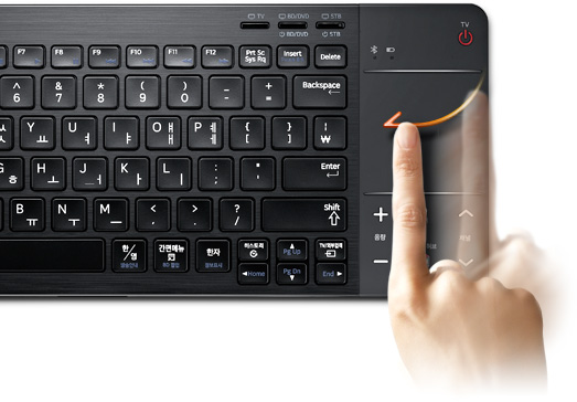 Wireless Keyboard & Mouse for Samsung UE55H6400 Smart TV BK 