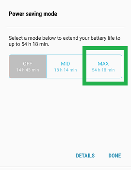 How to set up the Ultra Power Saving mode for S7 edge on Nougat OS