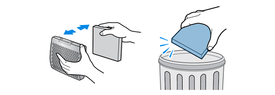 Removing and replacing the blocked outlet filter.