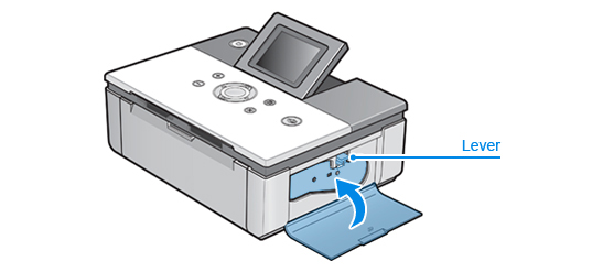 Closing the side cover.